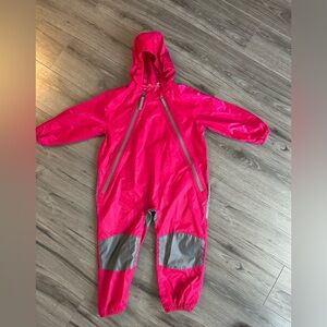 Toddler Girls Rainsuit. Size 4T